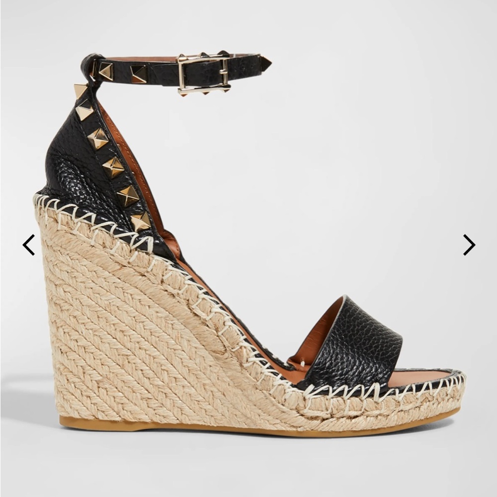 Rockstud Espadrille Wedge Sandals